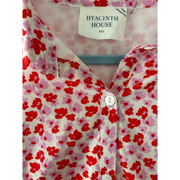 HYACINTH HOUSE and Red Floral Valentina Mini Dress - Size XXLarge NWT - Picture 5 of 5